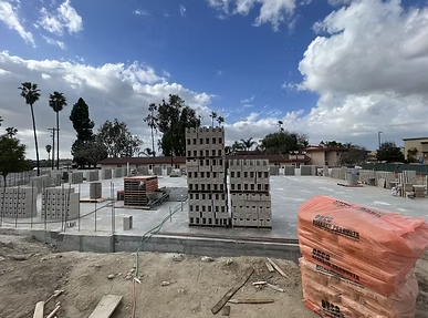 Masonry construction project