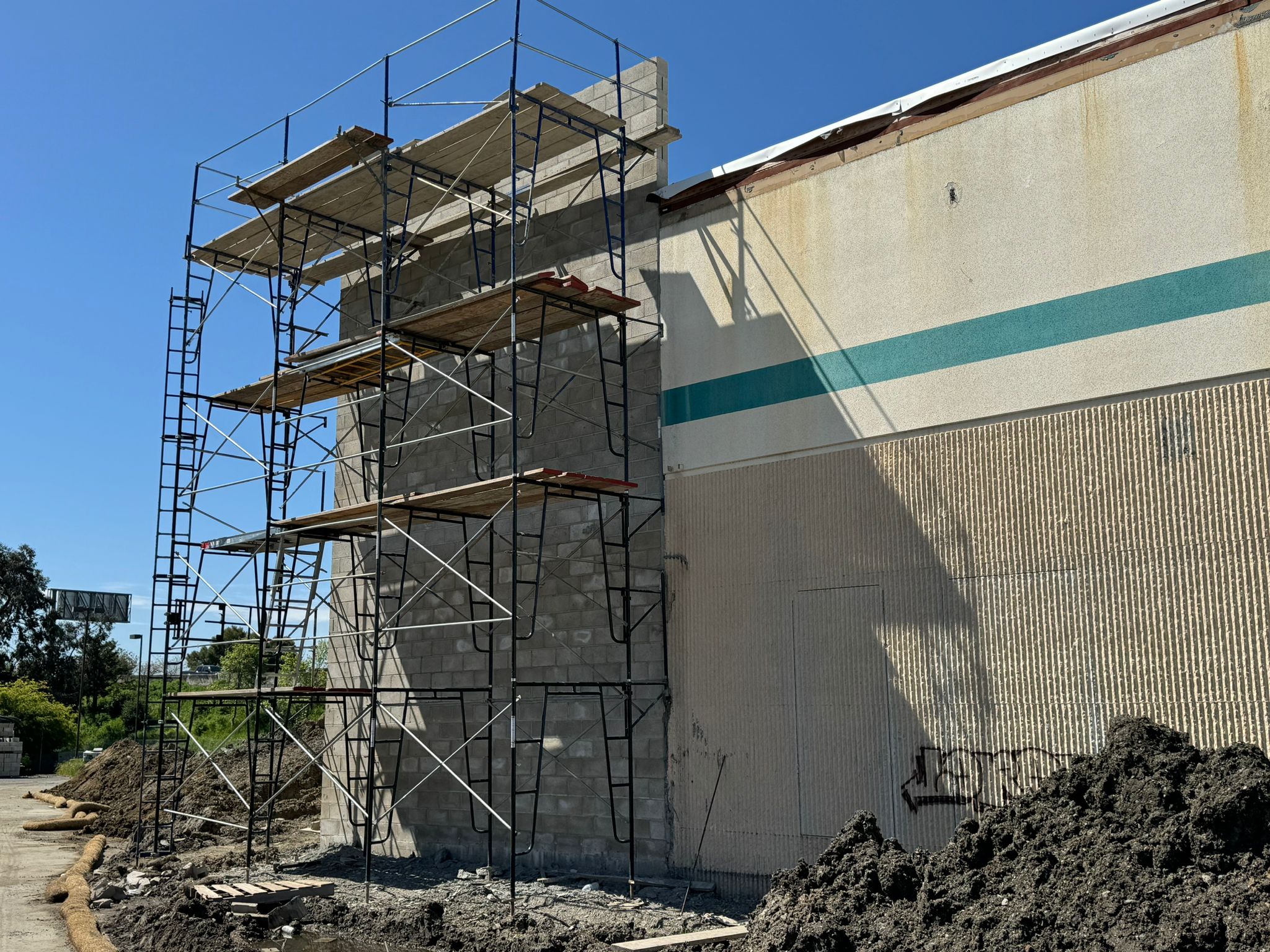 Masonry construction project