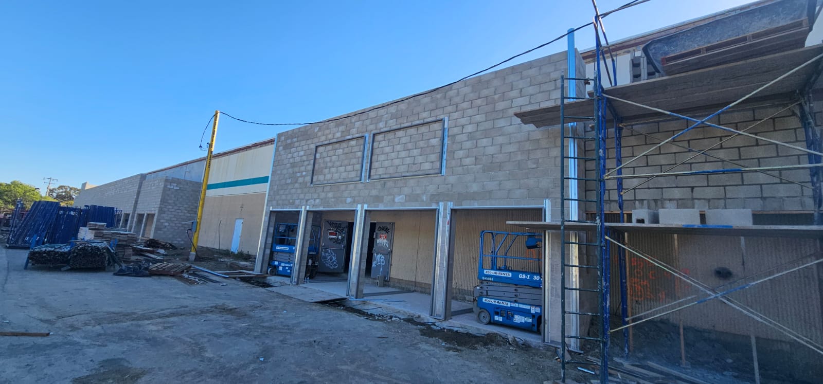 Masonry construction project